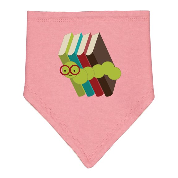 Inktastic Bookworm Books Reading Baby Bandana Bib