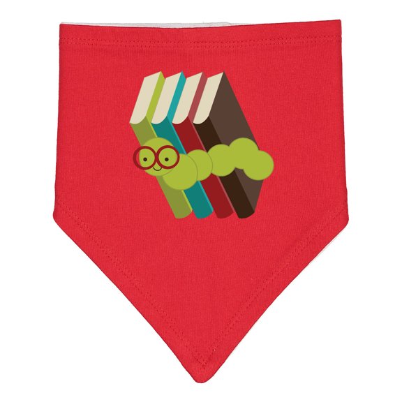 Inktastic Bookworm Books Reading Baby Bandana Bib