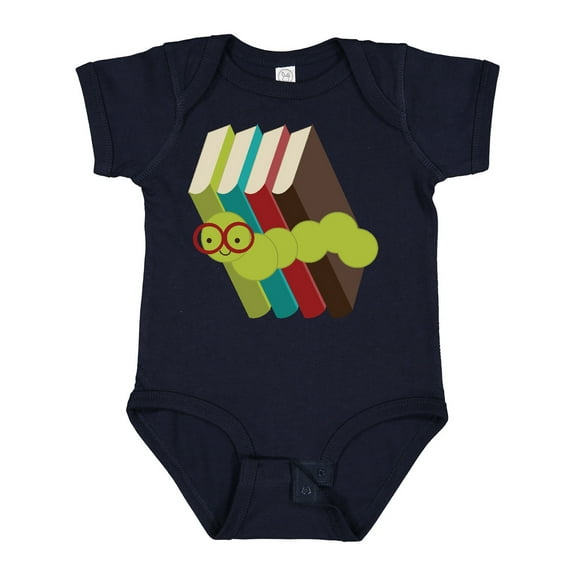 Inktastic Bookworm Books Reading Boys or Girls Baby Bodysuit