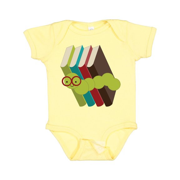 Inktastic Bookworm Books Reading Boys or Girls Baby Bodysuit