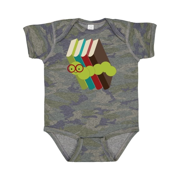 Inktastic Bookworm Books Reading Boys or Girls Baby Bodysuit