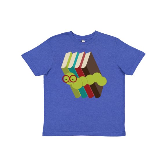 Inktastic Bookworm Books Reading Youth T-Shirt