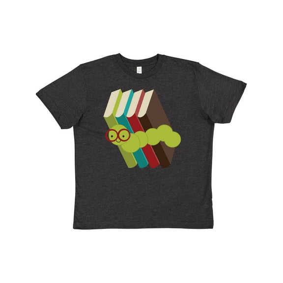 Inktastic Bookworm Books Reading Youth T-Shirt