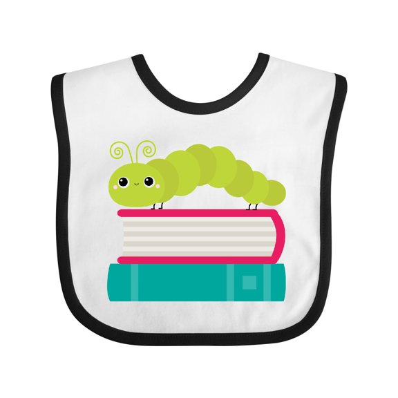 Inktastic Bookworm Future Reader Books Boys or Girls Baby Bib