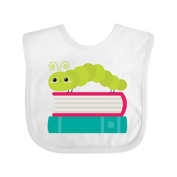Inktastic Bookworm Future Reader Books Boys or Girls Baby Bib