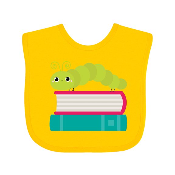 Inktastic Bookworm Future Reader Books Boys or Girls Baby Bib