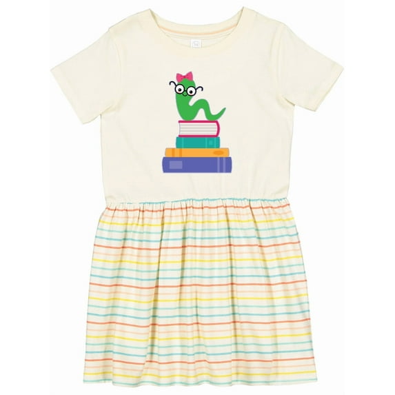 Inktastic Bookworm Girls Reading Girls Toddler Dress
