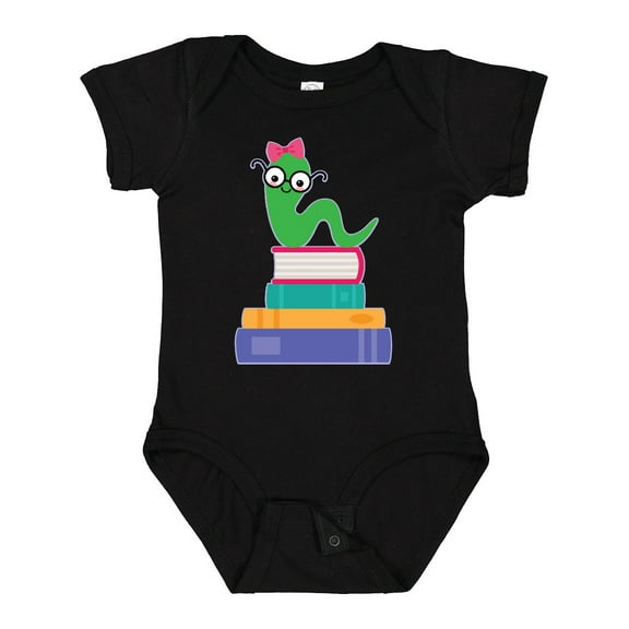 Inktastic Bookworm Girls Reading Gift Girls Baby Bodysuit