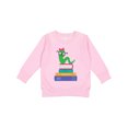thumbnail image 1 of Inktastic Bookworm Girls Reading Toddler Sweatshirt, 1 of 4