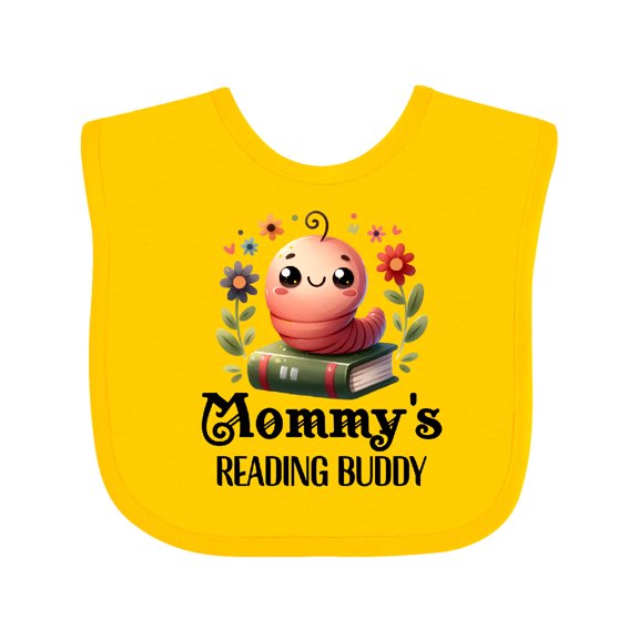 Inktastic Bookworm Mommys Reading Buddy Girls Baby Bib
