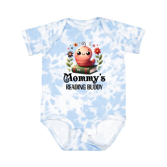 Inktastic Bookworm Mommys Reading Buddy Girls Baby Bodysuit