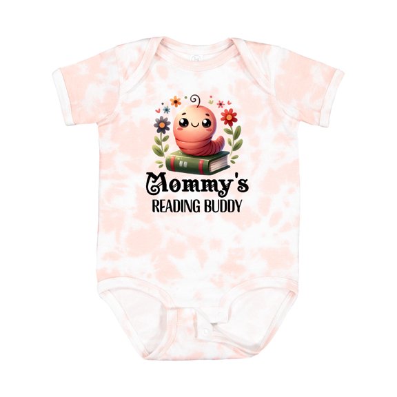 Inktastic Bookworm Mommys Reading Buddy Girls Baby Bodysuit
