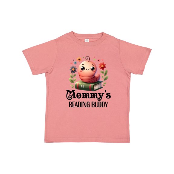 Inktastic Bookworm Mommys Reading Buddy Girls Toddler T-Shirt