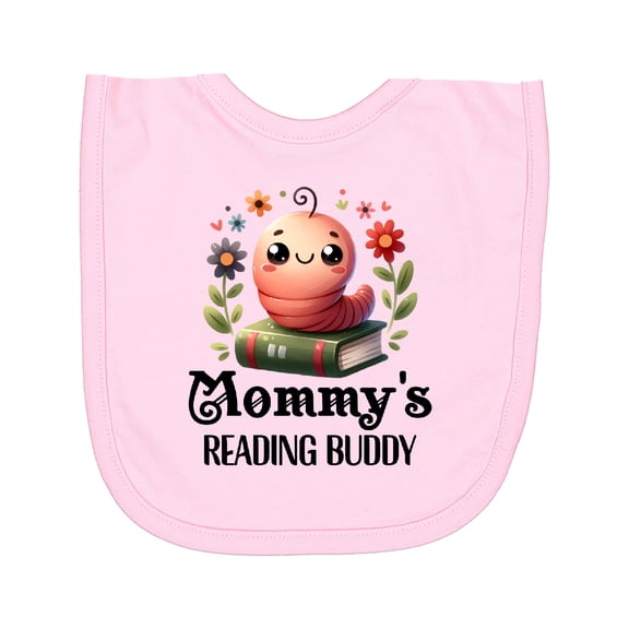 Inktastic Bookworm Mommys Reading Buddy Newborn Bib