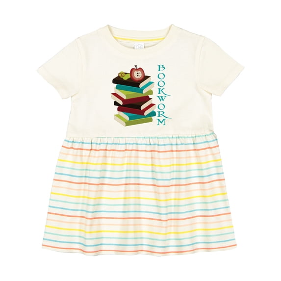 Inktastic Bookworm Reading Book Lover Girls Baby Dress
