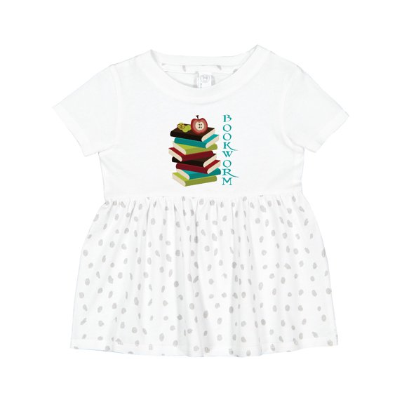Inktastic Bookworm Reading Book Lover Girls Baby Dress