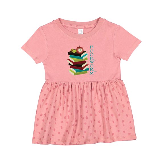 Inktastic Bookworm Reading Book Lover Girls Baby Dress