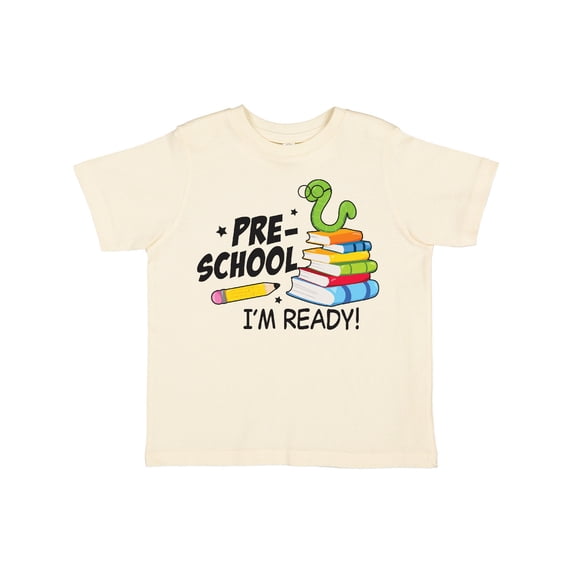 Inktastic Bookworm Ready for Preschool Boys or Girls Toddler T-Shirt