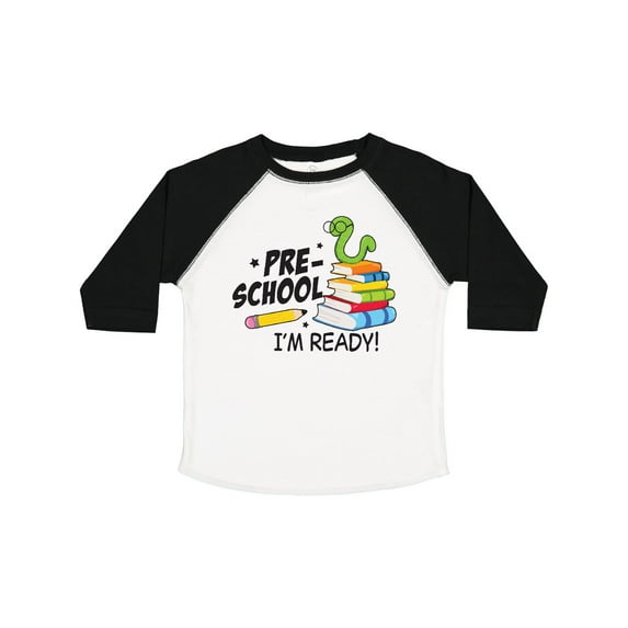 Inktastic Bookworm Ready for Preschool Boys or Girls Toddler T-Shirt