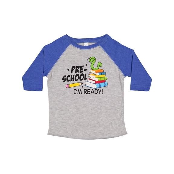 Inktastic Bookworm Ready for Preschool Boys or Girls Toddler T-Shirt