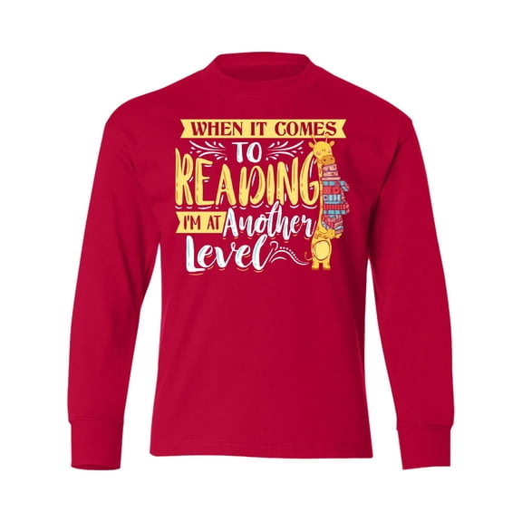 Inktastic Bookworm for Reader Long Sleeve Youth T-Shirt