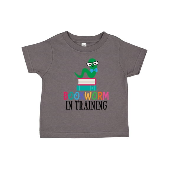 Inktastic Bookworm in Training Reading Boys or Girls Toddler T-Shirt