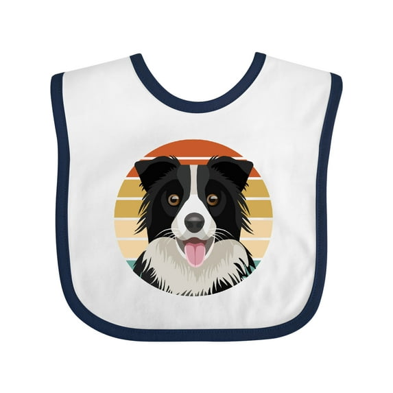 Inktastic Border Collie Cute Dog Boys or Girls Baby Bib