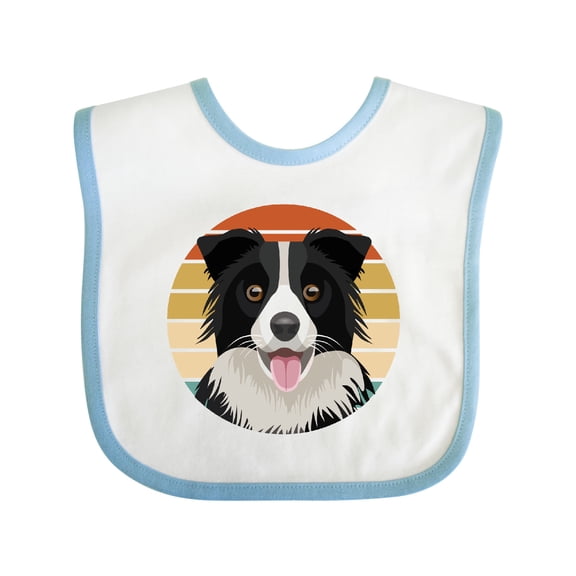 Inktastic Border Collie Cute Dog Boys or Girls Baby Bib