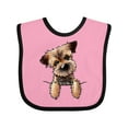 thumbnail image 1 of Inktastic Border Terrier Boys or Girls Baby Bib, 1 of 4