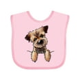thumbnail image 1 of Inktastic Border Terrier Boys or Girls Baby Bib, 1 of 4