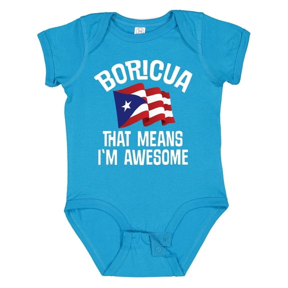 Inktastic Boricua Means Im Awesome Puerto Rican Boys or Girls Baby Bodysuit