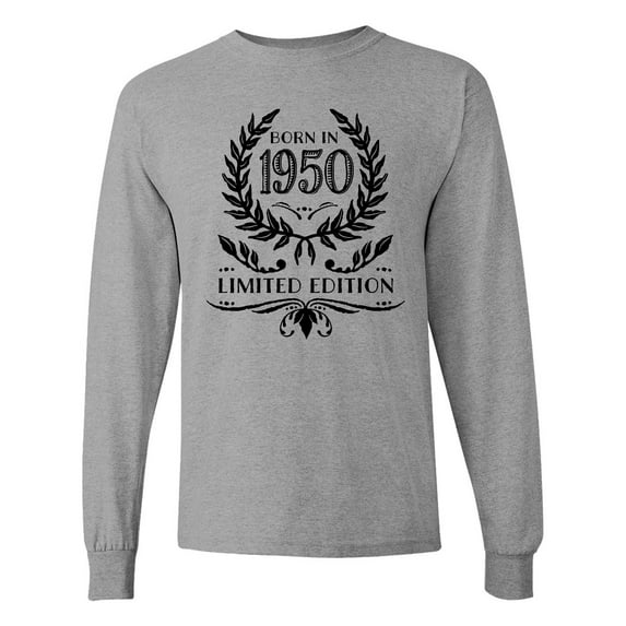 Inktastic Born in 1950 Limited Edition Long Sleeve T-Shirt