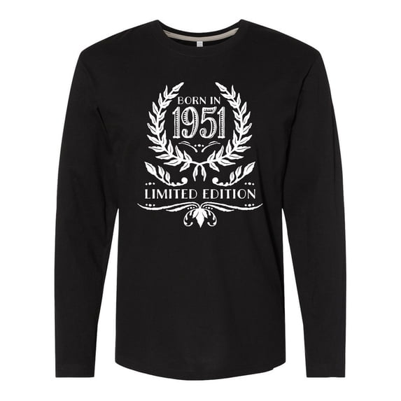 Inktastic Born in 1951 Limited Edition Long Sleeve T-Shirt