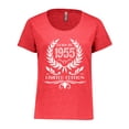 thumbnail image 1 of Inktastic Born in 1955 Limited Edition Women's Plus Size T-Shirt, 1 of 5