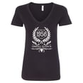thumbnail image 1 of Inktastic Born in 1956 Limited Edition Women's V-Neck T-Shirt, 1 of 5