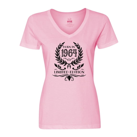 Inktastic Born in 1964 Limited Edition Women's V-Neck T-Shirt