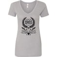 thumbnail image 1 of Inktastic Born in 1965 Limited Edition Women's V-Neck T-Shirt, 1 of 5