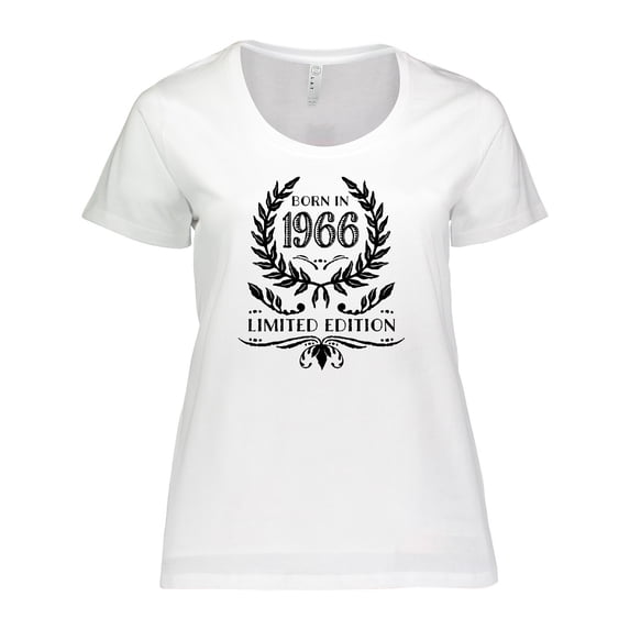 Inktastic Born in 1966 Limited Edition Women's Plus Size T-Shirt