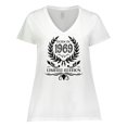 thumbnail image 1 of Inktastic Born in 1969 Limited Edition Women's Plus Size V-Neck T-Shirt, 1 of 5