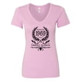thumbnail image 1 of Inktastic Born in 1969 Limited Edition Women's V-Neck T-Shirt, 1 of 5