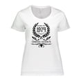 thumbnail image 1 of Inktastic Born in 1974 Limited Edition Women's Plus Size T-Shirt, 1 of 5