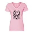 thumbnail image 1 of Inktastic Born in 1974 Limited Edition Women's V-Neck T-Shirt, 1 of 5