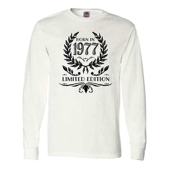 Inktastic Born in 1977 Limited Edition Long Sleeve T-Shirt