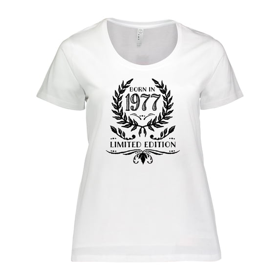Inktastic Born in 1977 Limited Edition Women's Plus Size T-Shirt
