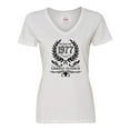 thumbnail image 1 of Inktastic Born in 1977 Limited Edition Women's V-Neck T-Shirt, 1 of 5