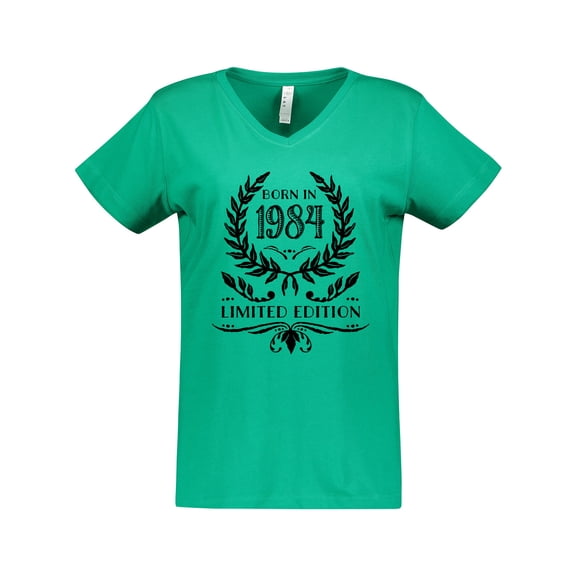 Inktastic Born in 1984 Limited Edition Women's V-Neck T-Shirt