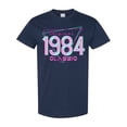 thumbnail image 1 of Inktastic Born in 1984 Throwback Birthday T-Shirt, 1 of 5