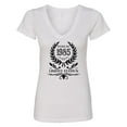 thumbnail image 1 of Inktastic Born in 1985 Limited Edition Women's V-Neck T-Shirt, 1 of 5