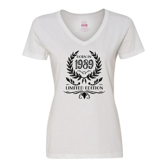 Inktastic Born in 1989 Limited Edition Women's V-Neck T-Shirt