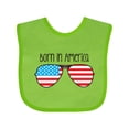 thumbnail image 1 of Inktastic Born in America Boys or Girls Baby Bib, 1 of 4